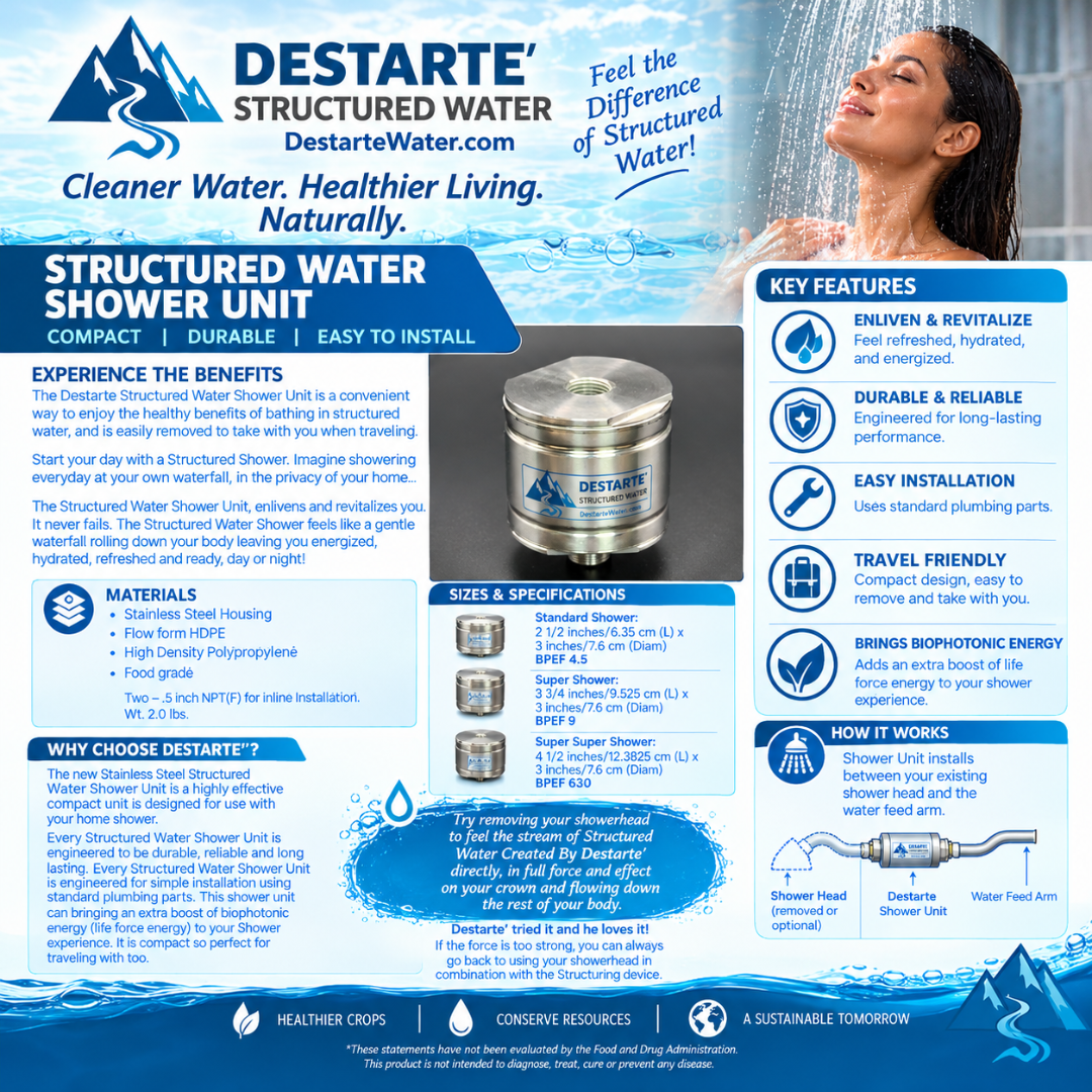 Structured Water Shower Unit