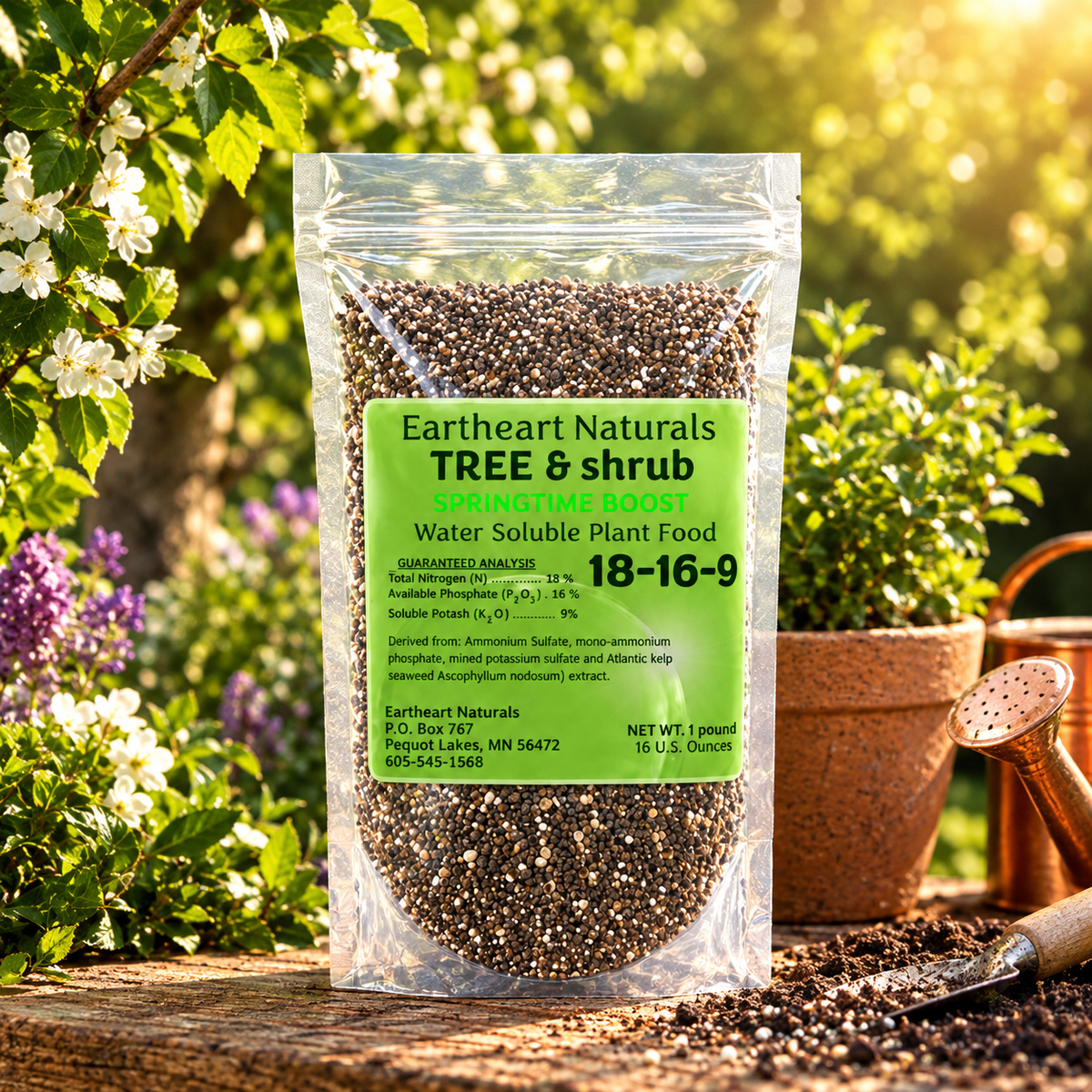 One 16 oz bag of SPRING BOOST Tree & Shrub Nutrients