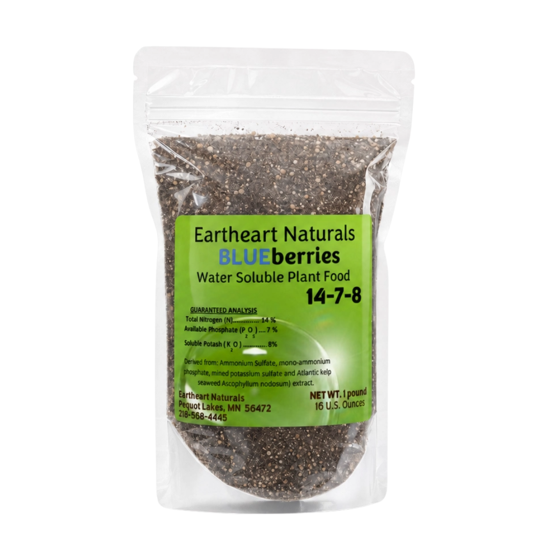 One 16 oz bag of Blueberry Plant Nutrients