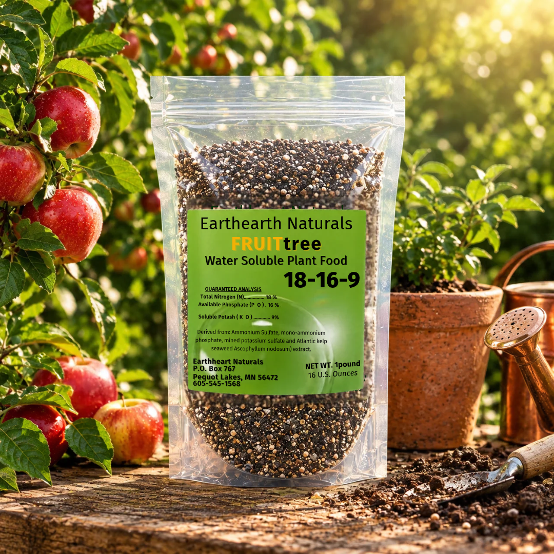 One 16 oz bag of Fruit Tree Nutrients