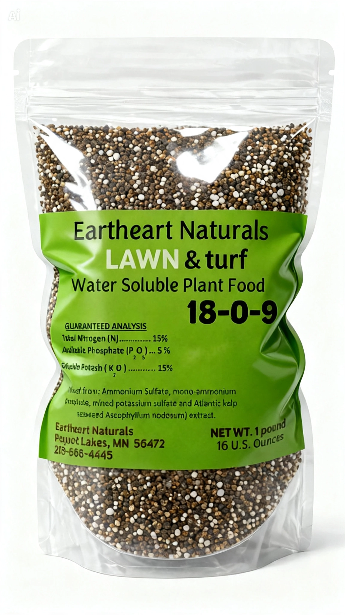 One 16 oz bag of Lawn & Turf Nutrients