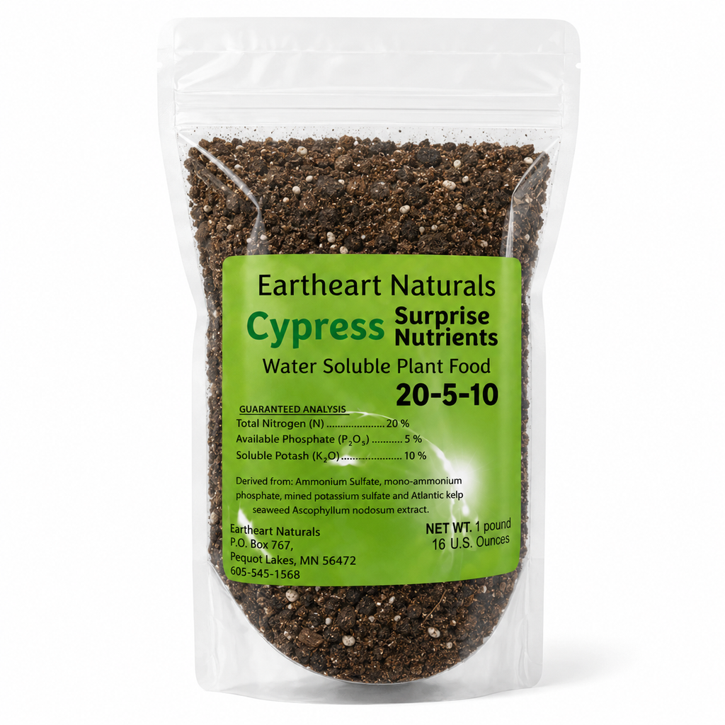 One 16 oz bag of Cypress Surprise Nutrients
