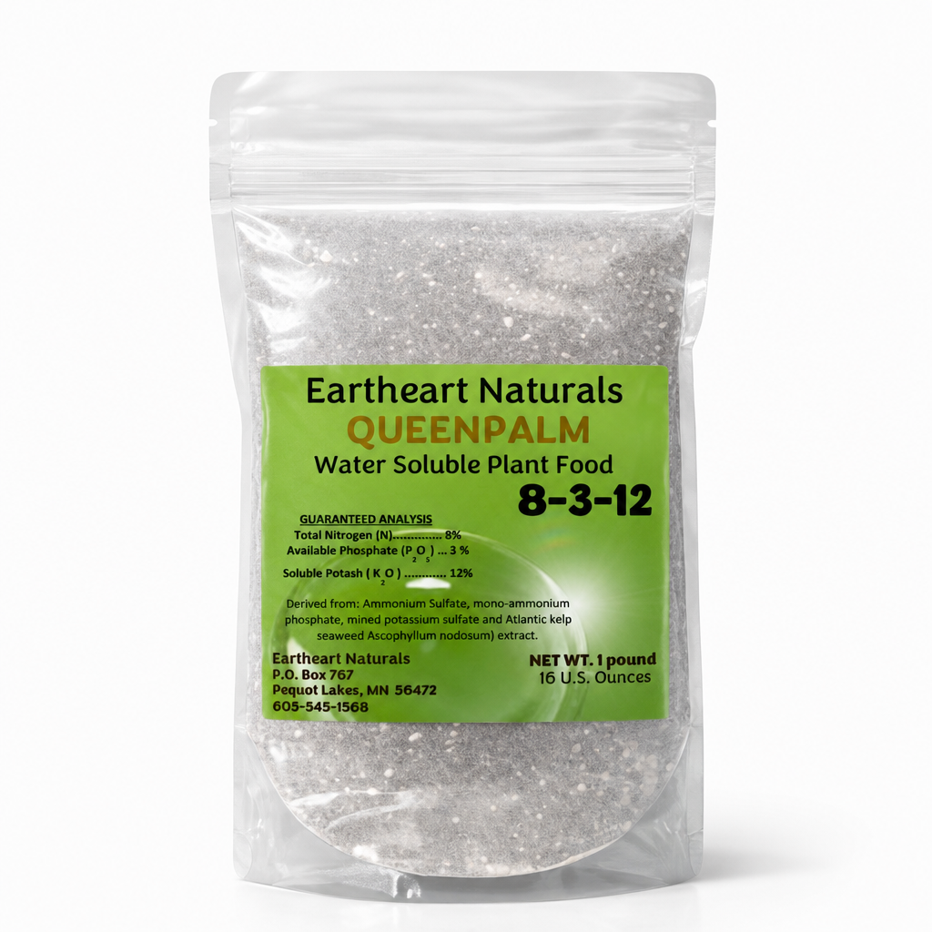 One 16 oz bag of Queen Palm Nutrients for Queen Palm Trees