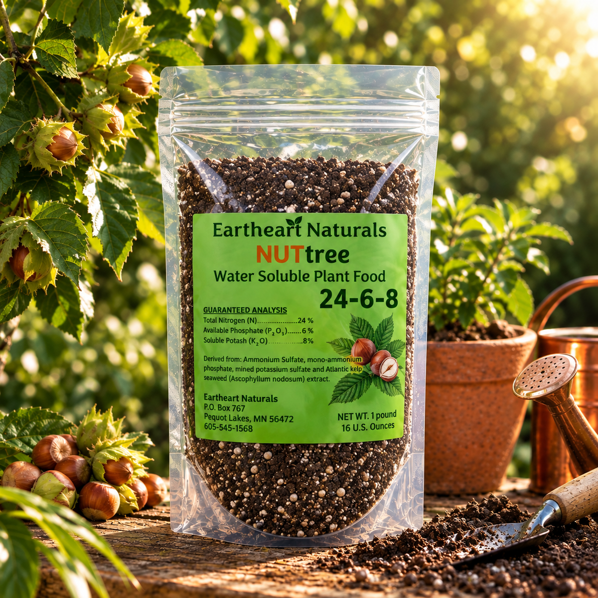 One 16 oz bag of Nut Tree Nutrients for Nut Bearing Trees