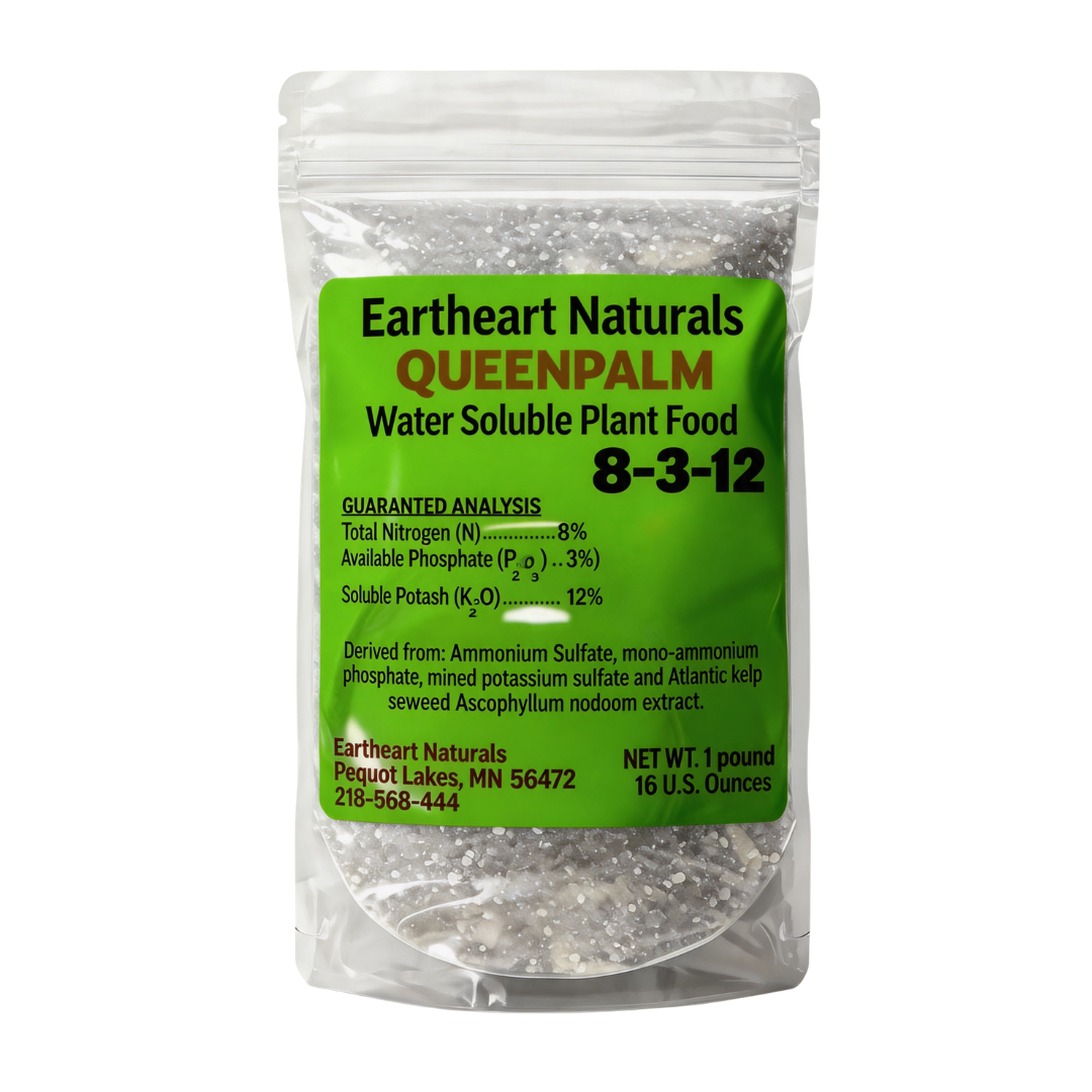One 16 oz bag of Queen Palm Nutrients for Queen Palm Trees